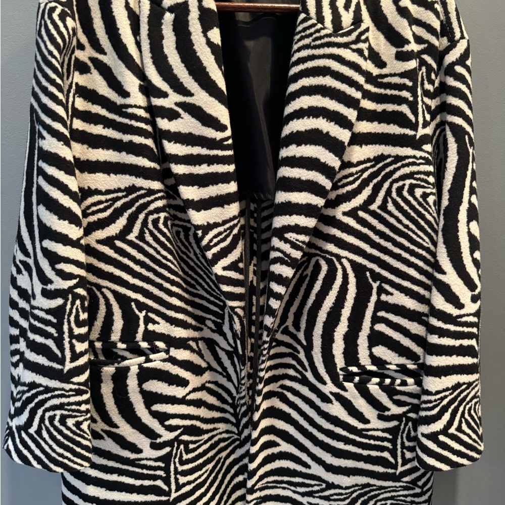 Zara Zebra print jacket|Large